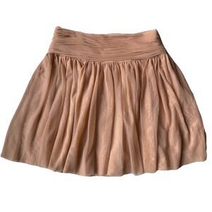 Club Monaco Olga Tulle Skirt Womens 10 Blush / Salmon Gathered Mesh Tutu Flirty